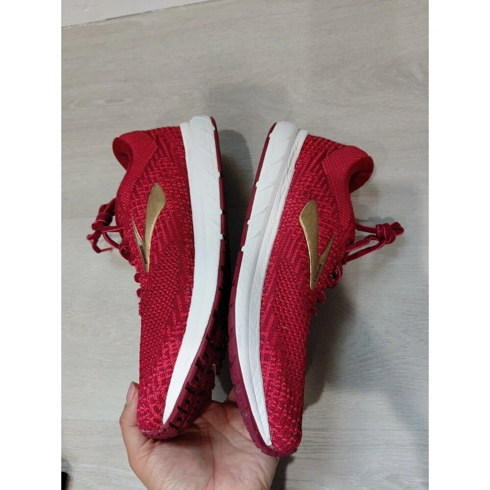 Size 10 - Brooks Revel 3 Red Teaberry Gold 120302-1B-694 Women's Sneakers